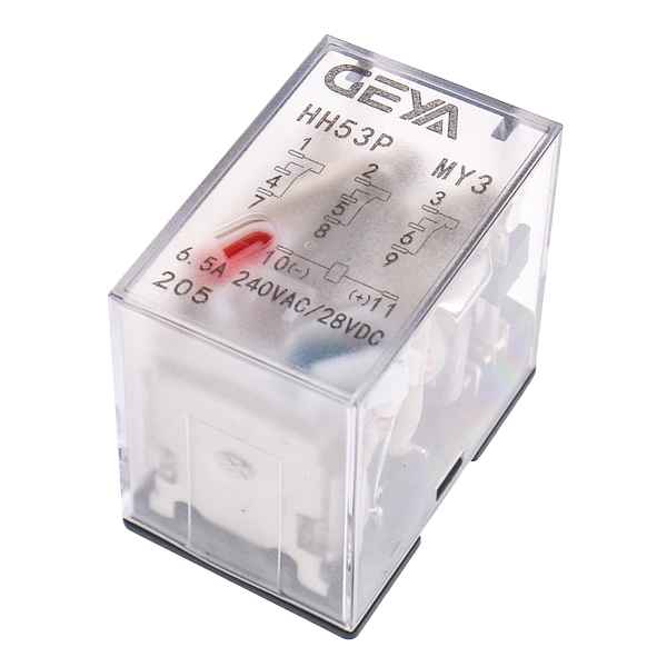 HH53P MY3电磁中间继电器带底座