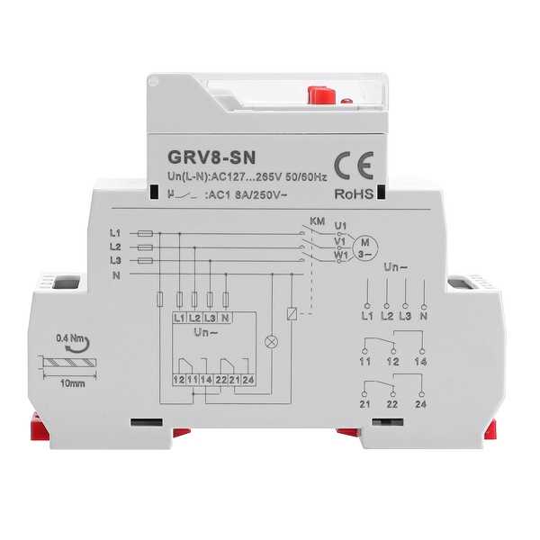 GRV8-SN带显示三项电压监控继电器