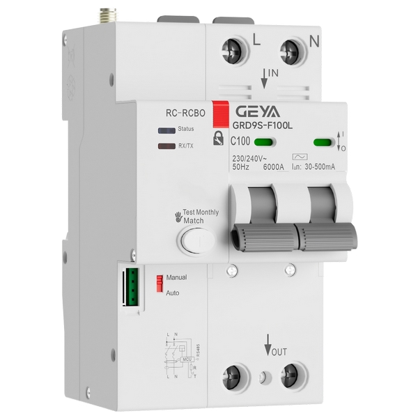 GRD9S-F100L/R 带漏电保护型智能小型断路器