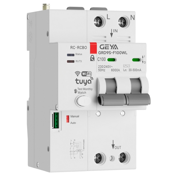 GRD9S-F100WL带漏电保护型智能小型断路器